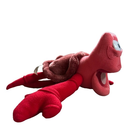 DISNEY Stuffed Animal Vintage SEBASTIAN Crab from Little Mermaid Movie PLUSH Toy - Picture 2 of 4